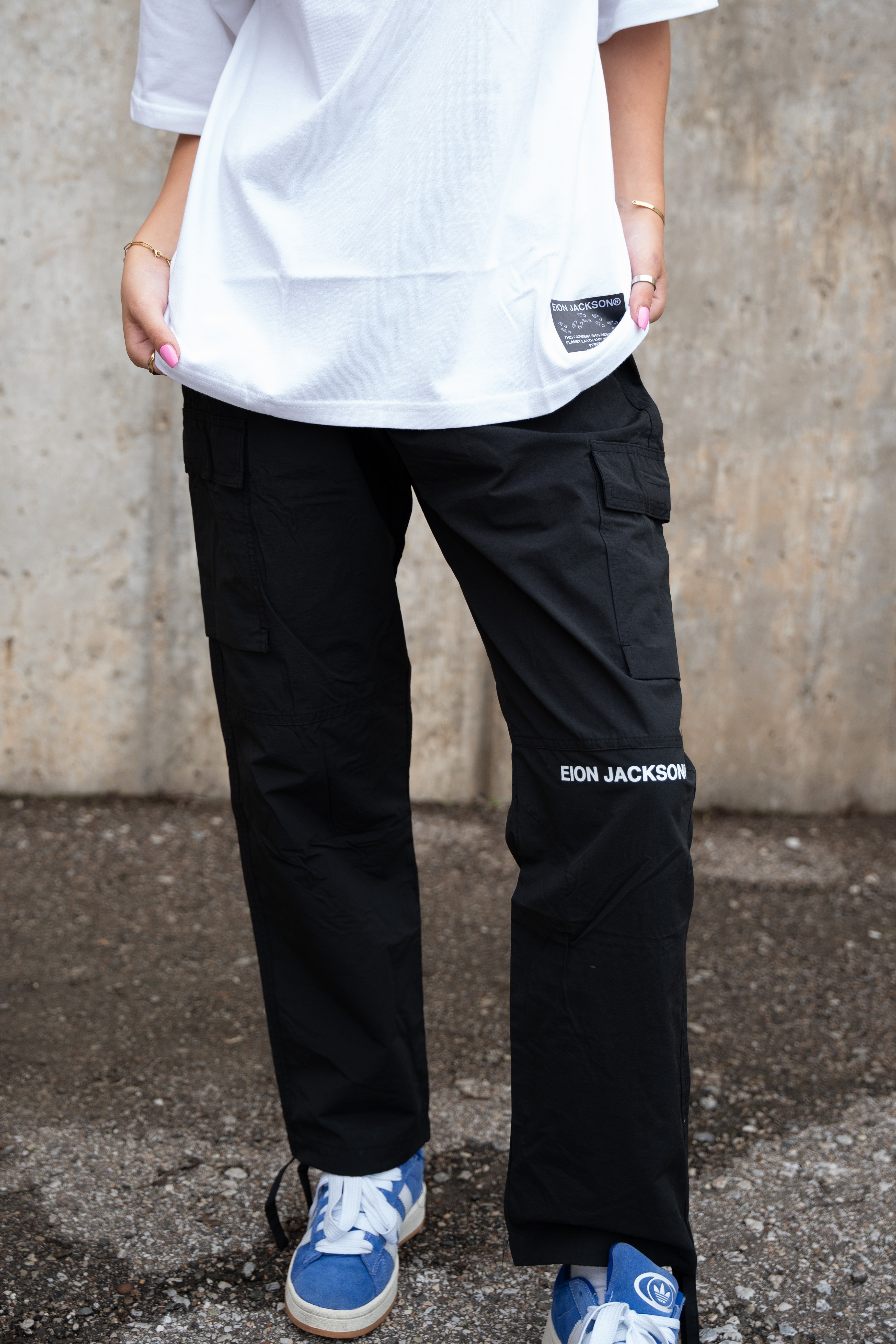 nylon cargo pants | OHOTORO
