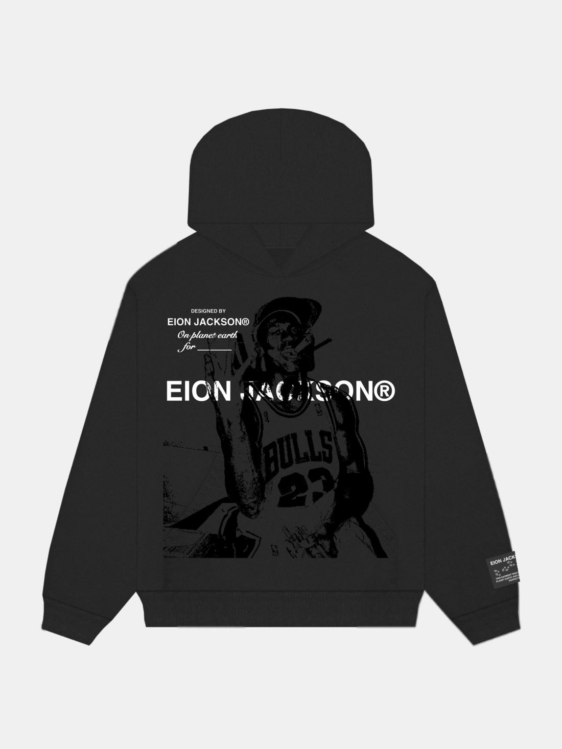 EION JACKSON® THREE-PEAT HOODIE [BLACK]