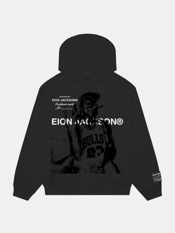 EION JACKSON® THREE-PEAT HOODIE [BLACK]