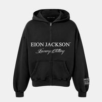 EION JACKSON® LUXURY ZIP-UP HOODIE [BLACK]