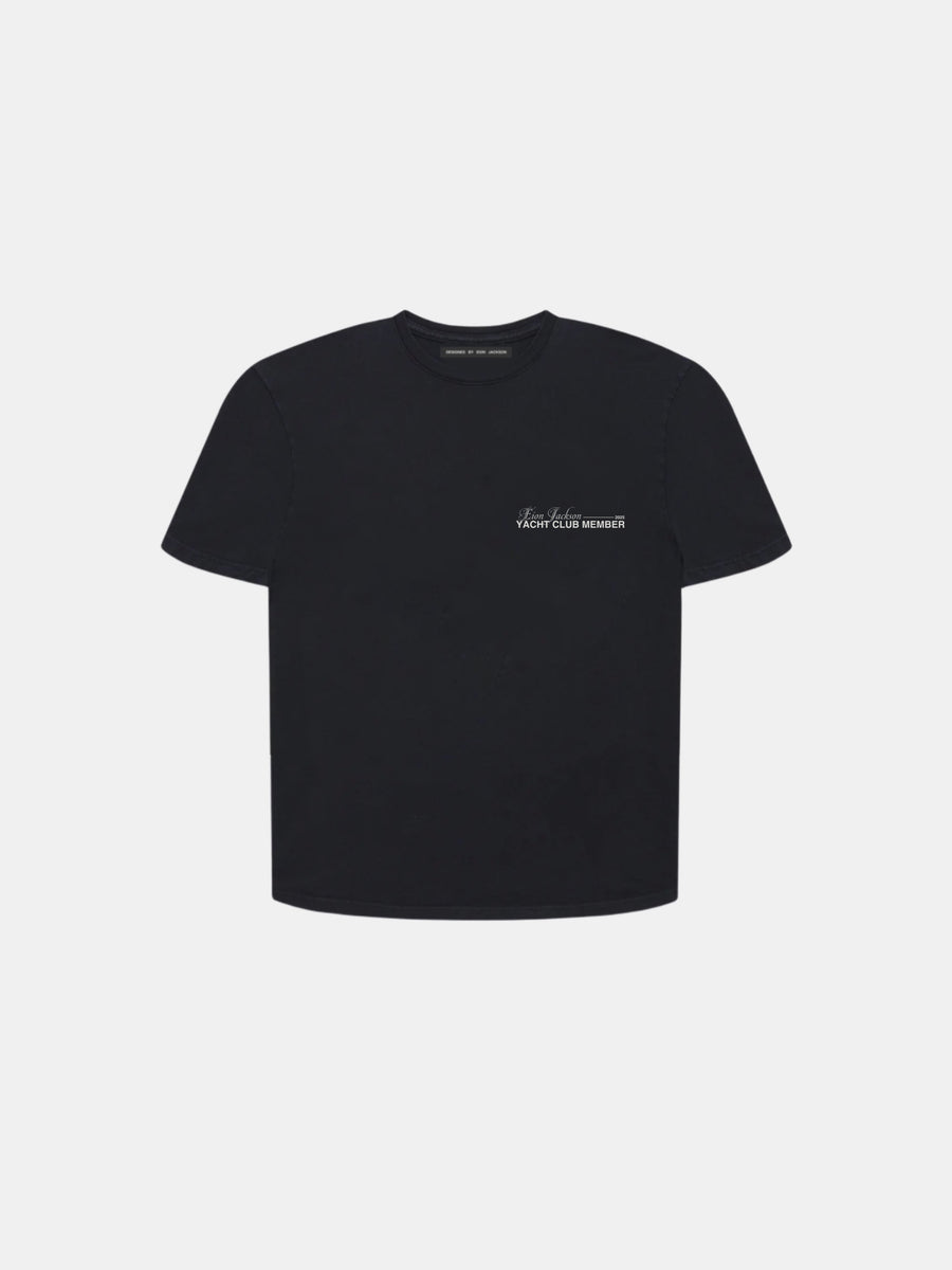 EION JACKSON® YACHT CLUB MEMBER TEE [BLACK]