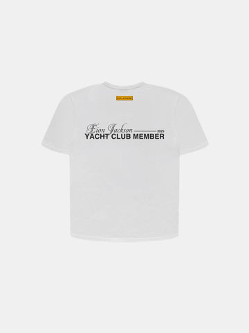 EION JACKSON® YACHT CLUB MEMBER TEE [WHITE]