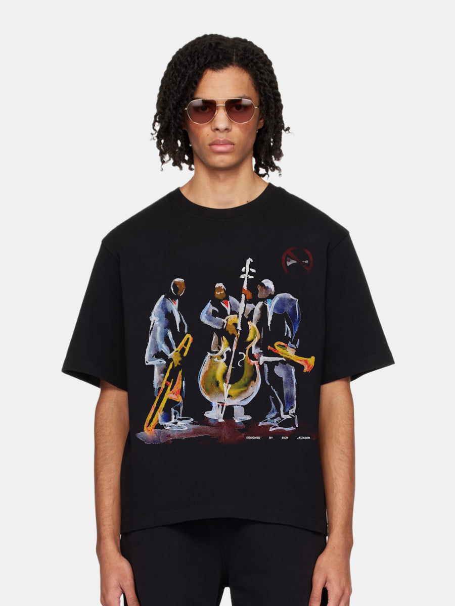 EION JACKSON® JAZZ TEE [BLACK]