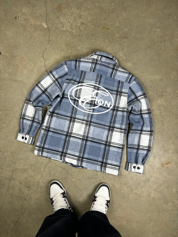 *SAMPLE* STAMP FLANNEL JACKET [SIZE L]