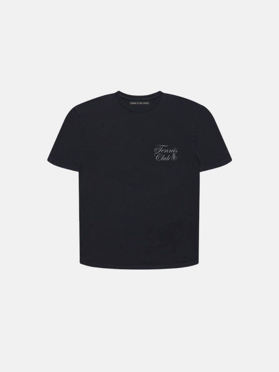 EION JACKSON® TENNIS CLUB TEE [BLACK]