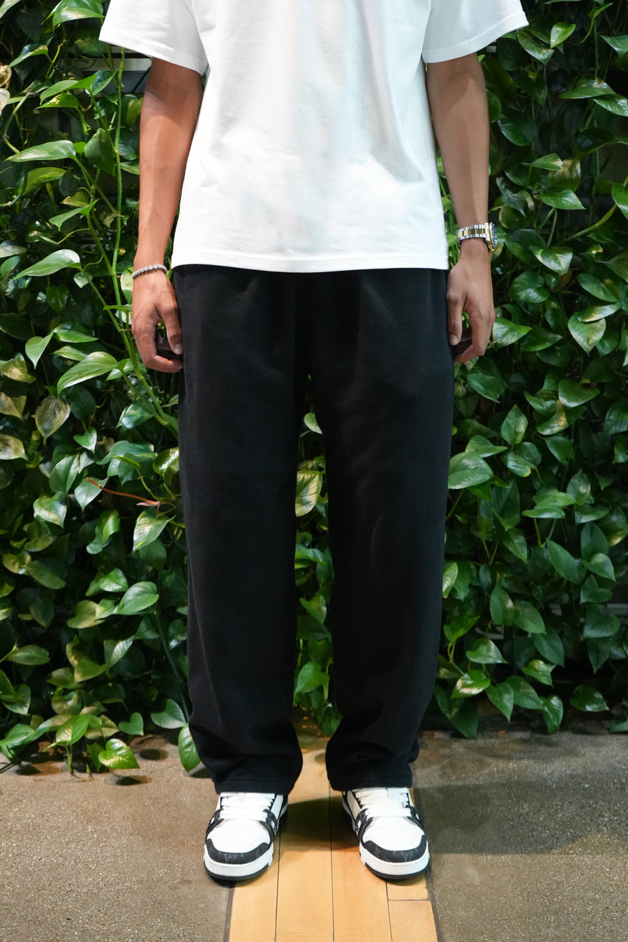 EION JACKSON® WIDE LEG SWEATPANT [BLACK]