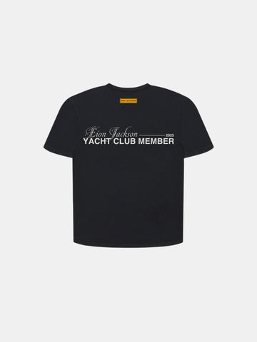 EION JACKSON® YACHT CLUB MEMBER TEE [BLACK]