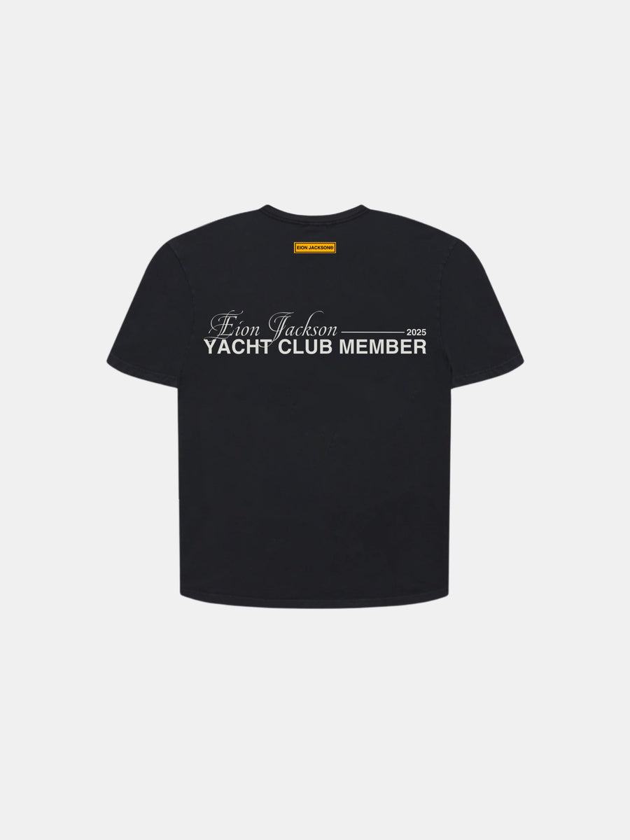 EION JACKSON® YACHT CLUB MEMBER TEE [BLACK]
