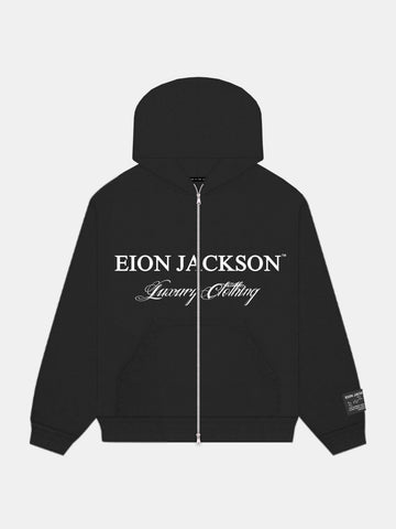 EION JACKSON® LUXURY DUAL-ZIP HOODIE [BLACK]